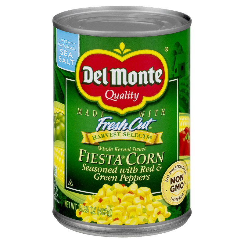Del Monte Whole Kernel Fiesta Corn Seasoned with Peppers 15.25oz