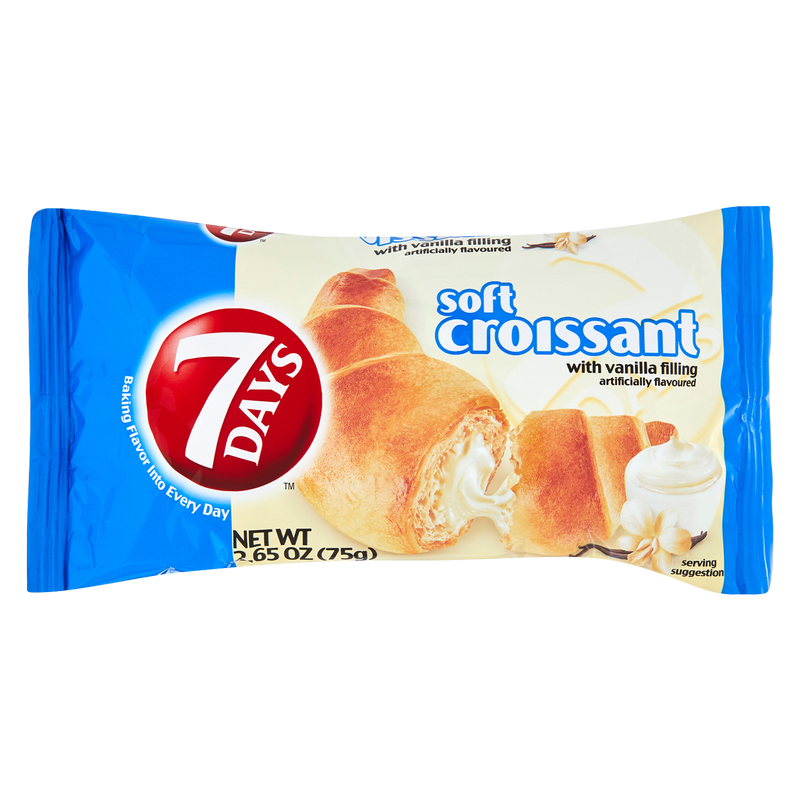 7 Days Soft Croissant with Vanilla Cream Filling 2.65oz