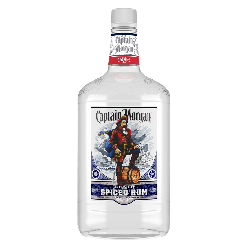 Captain Morgan Silver Spiced Rum, 1.75 L