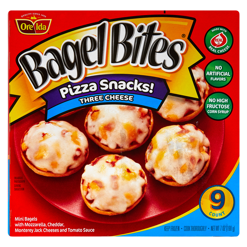 Bagel Bites Frozen Three Cheese Pizza Snacks 9ct 7oz