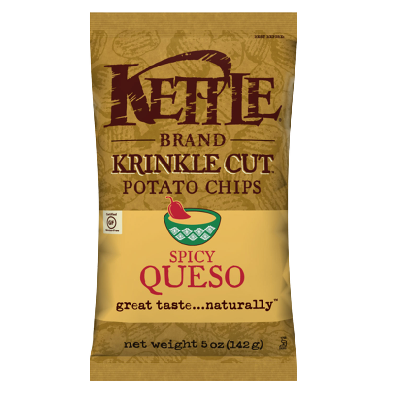 Kettle Brand Krinkle Cut Spicy Queso Potato Chips 5oz