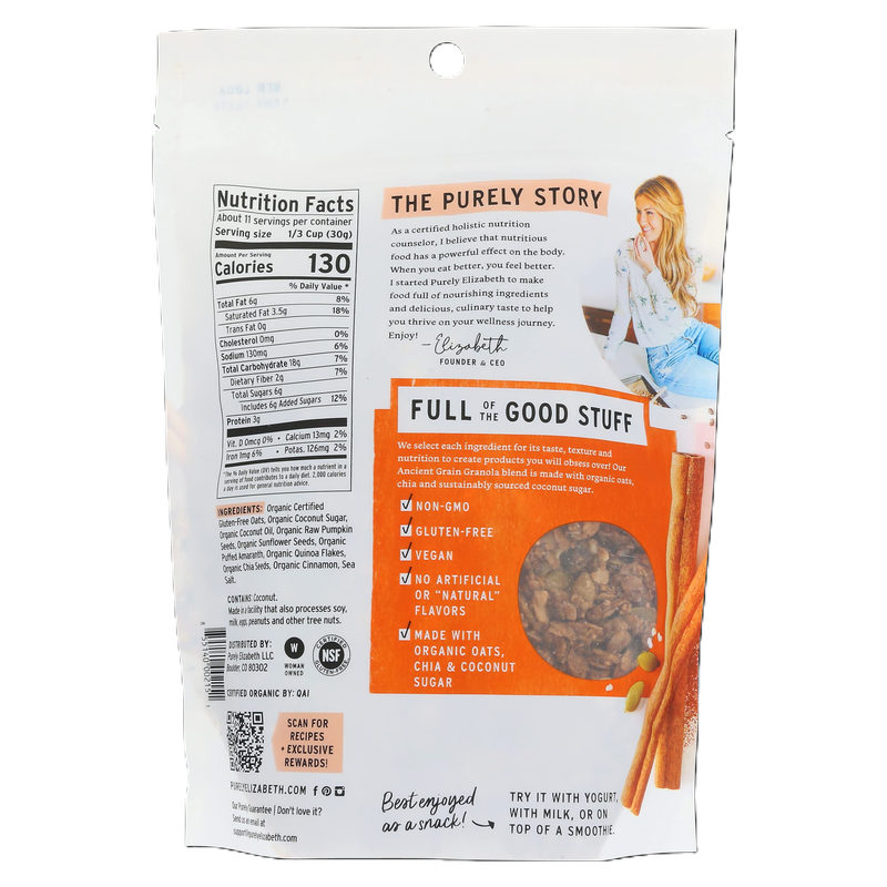 Purely Elizabeth Pumpkin Cinnamon Granola Grocery fast delivery by