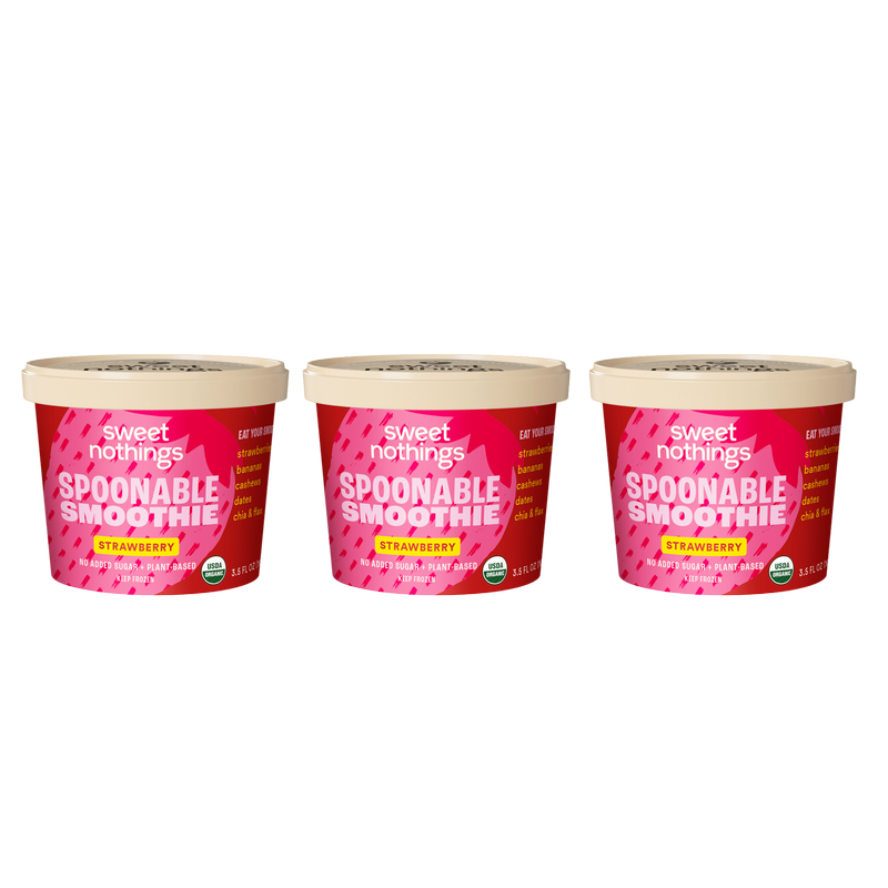 Sweet Nothings Smoothie Cup - Strawberry 3.5oz - 3ct Bundle