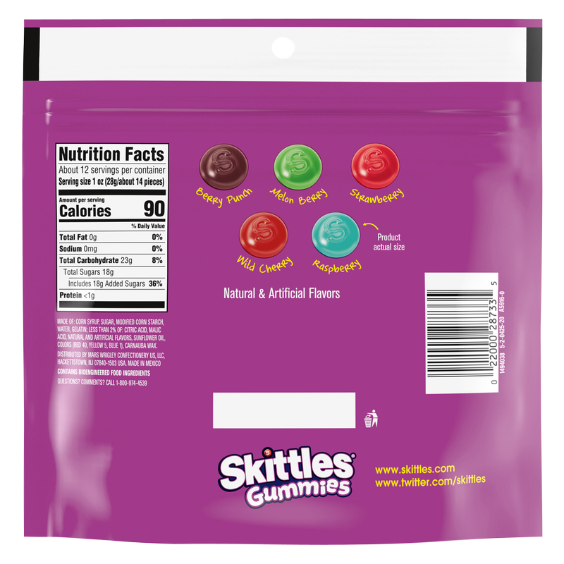 Skittles Wild Berry Gummies 12oz Snacks fast delivery by App or Online