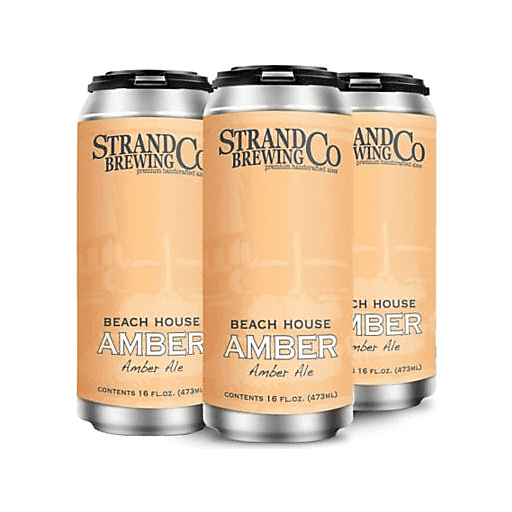 Strand Brewing Beach House Amber Ale 4pk 16oz Can