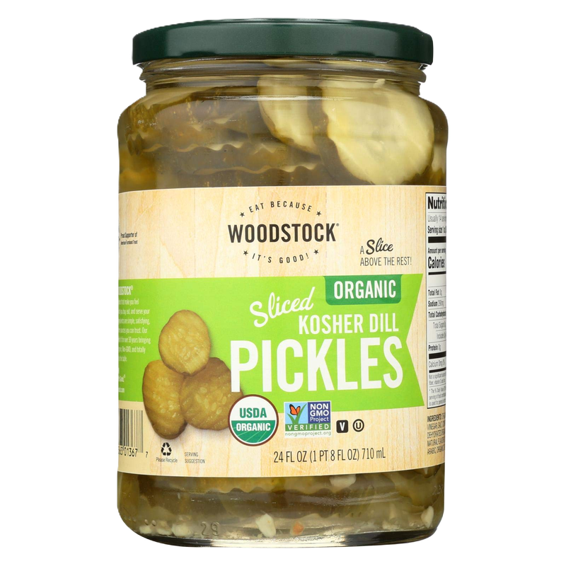 Woodstock Kosher Dill Pickle Chips 24oz