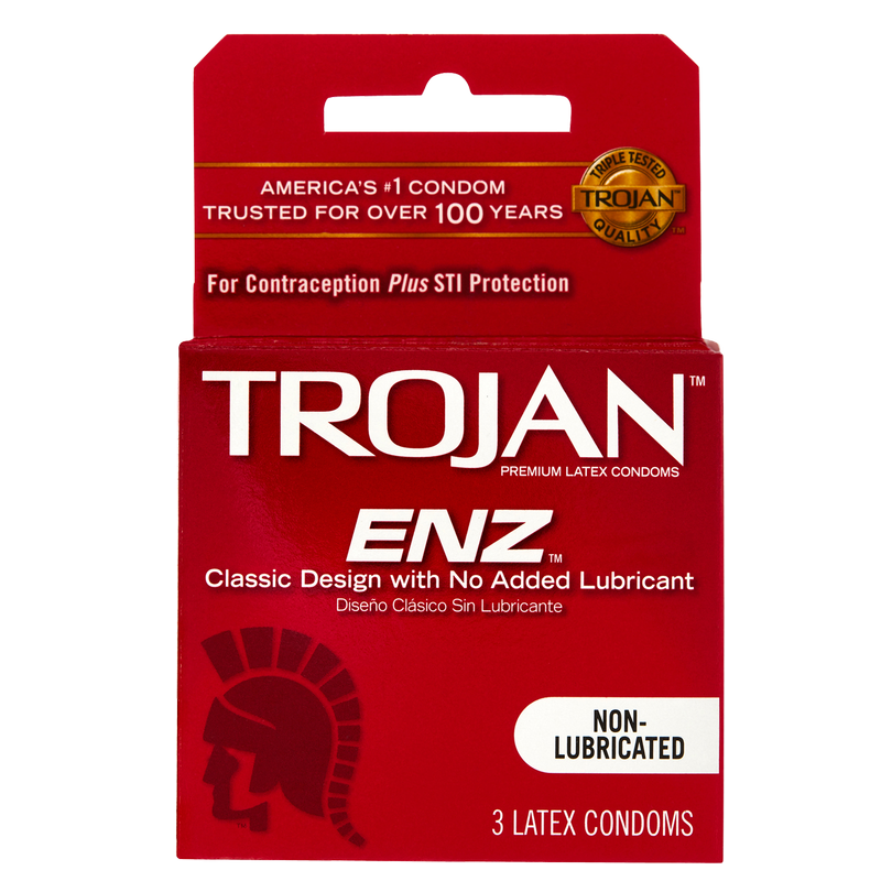 Trojan ENZ Condoms Non-Lubricated 3ct