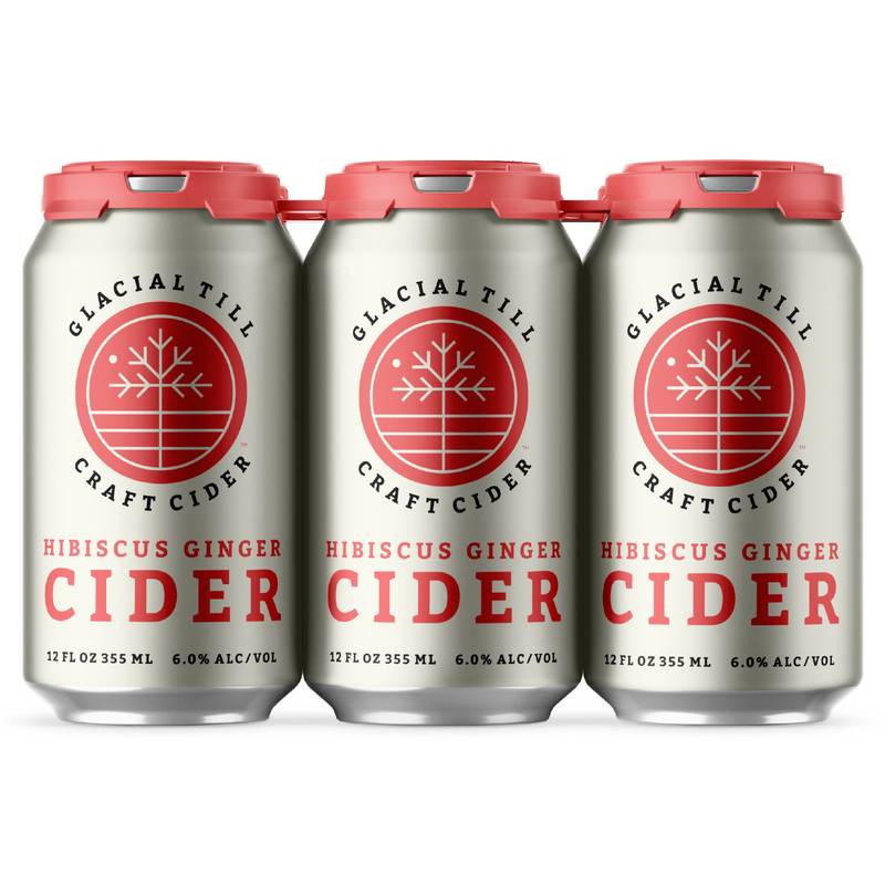 Glacial Till Hibiscus Ginger Cider 6pk 12oz Can 6.0% ABV