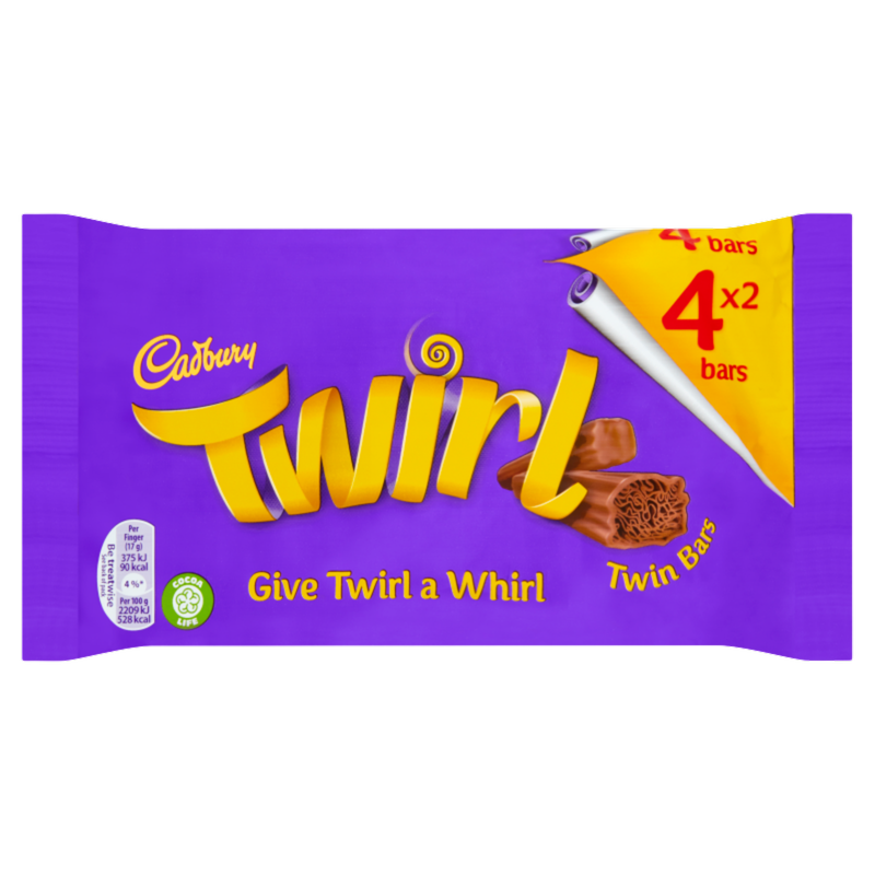 Cadbury Twirl, 4 x 34g