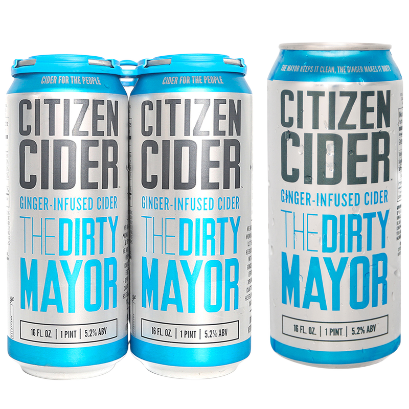 Citizen Cider The Dirty Mayor 4pk 16oz Can 5.2% ABV