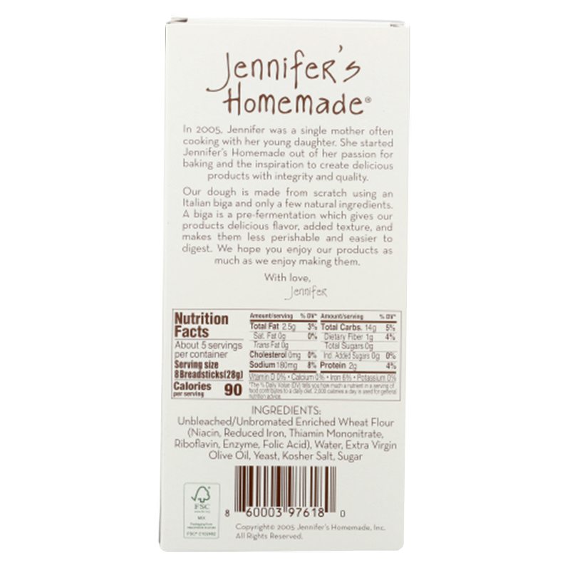 Jennifer's Homemade Original Breadsticks 5oz Snacks fast delivery by