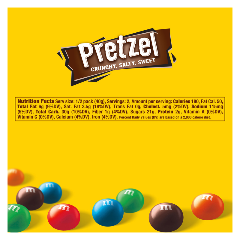 M&M's Pretzel Milk Chocolate Candies Share Size 2.83oz