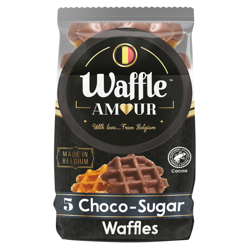 Waffle Amour Choco Sugar Waffles, 5pcs