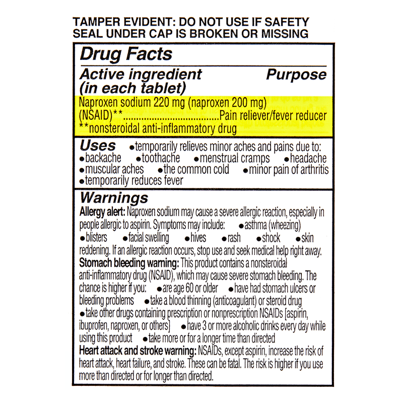 Goodnow Pain Relief Naproxen Sodium 100 tablets Health fast delivery