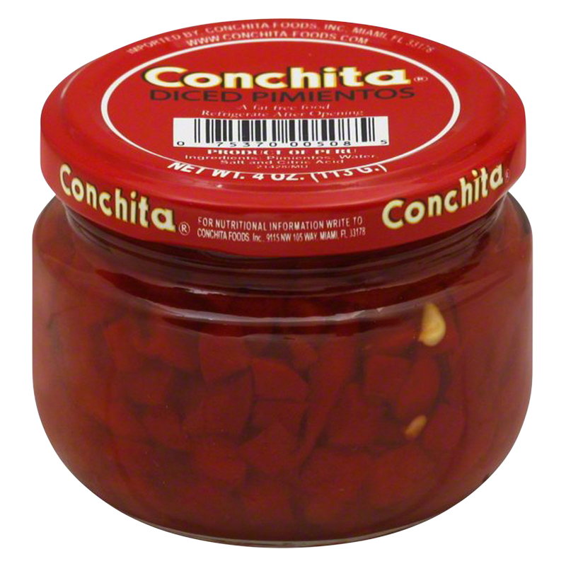 Conchita Diced Red Pimentos 4oz in Jar