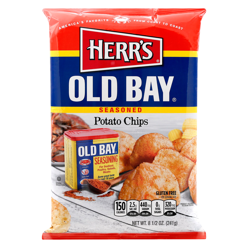 Herr's Old Bay Seasoned Potato Chips 8.5oz