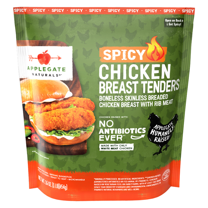 Applegate Natural Family Size Spicy Chicken Tenders 16 oz