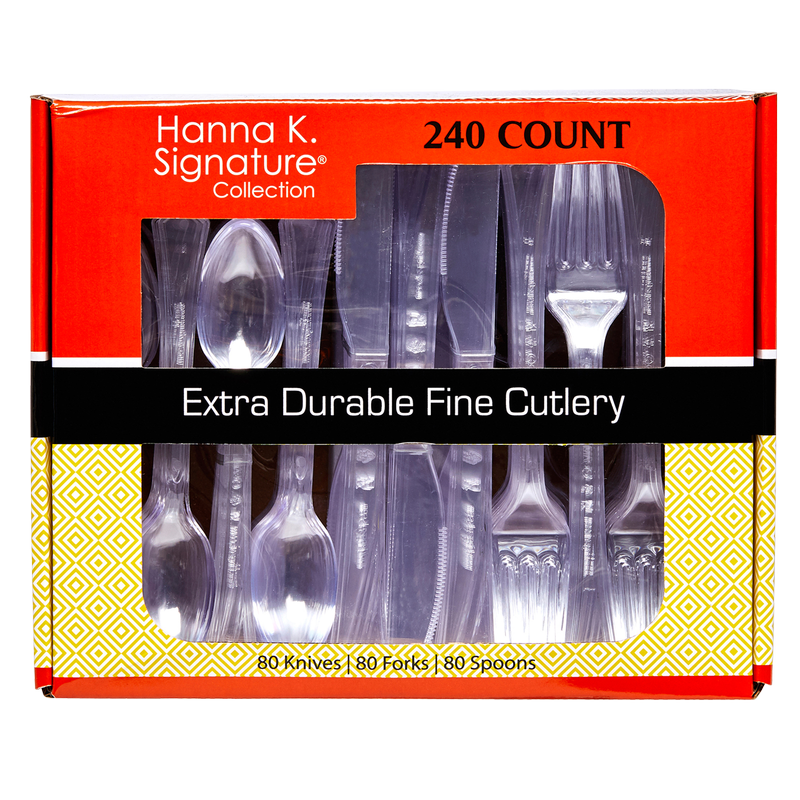 Hanna K. Signature Extra Durable Fine Cutlery 240ct