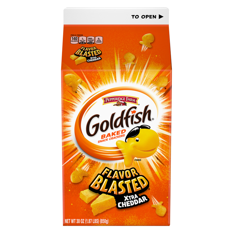 Goldfish Flavor Blasted Xtra Cheddar Crackers 30oz