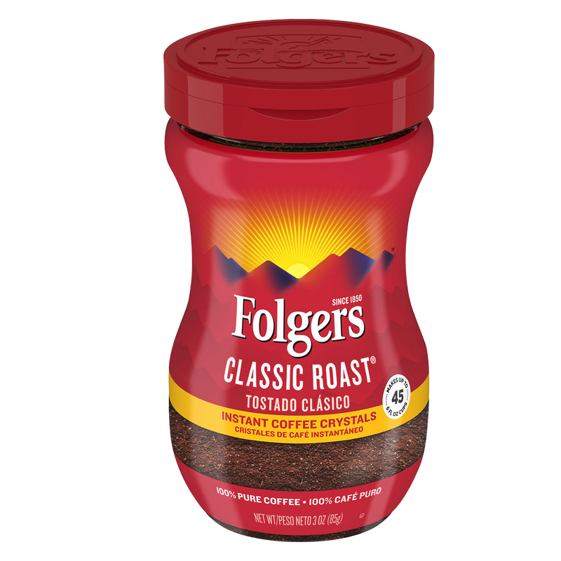 Folgers Classic Roast Instant Coffee 3oz