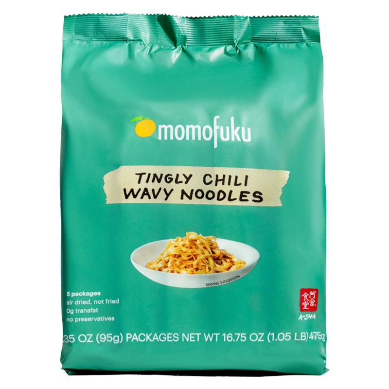 Momofuku Tingly Chili Noodles 5pk 16.75oz