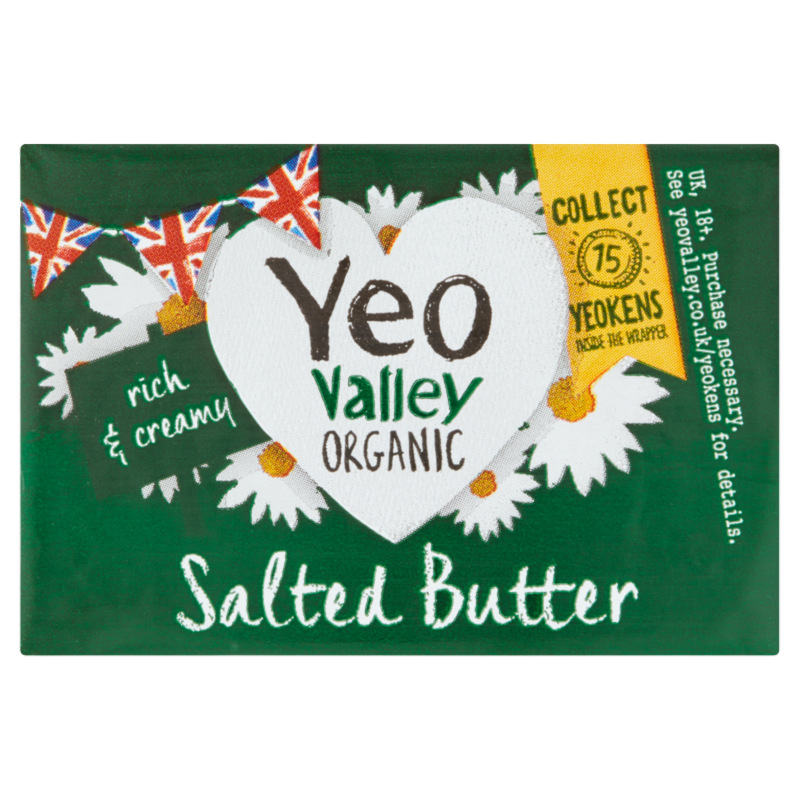 Yeo Valley Organic Salted Butter, 250g