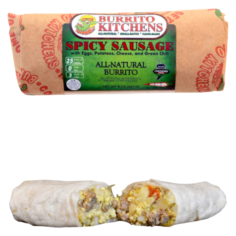 Burrito Kitchen Spicy Sausage Burrito 8oz