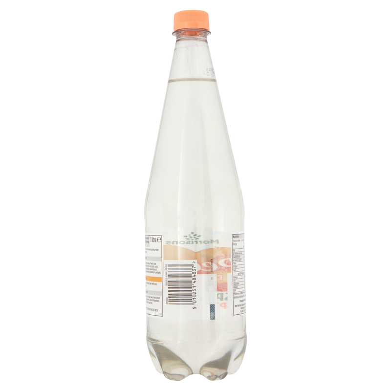 Morrisons Peach Sparkling Spring Water, 1L Drinks fast delivery by