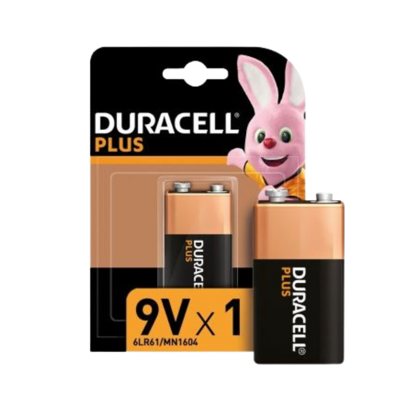 Duracell Plus Type 9V Battery, 1pcs