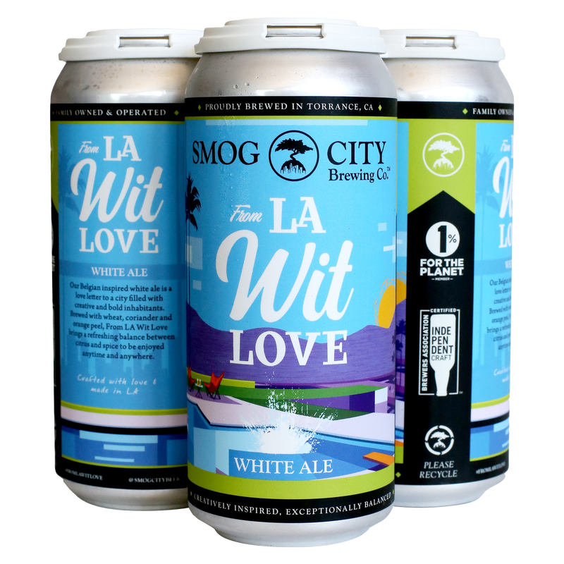 Smog City From LA Wit Love 4pk 16oz Can