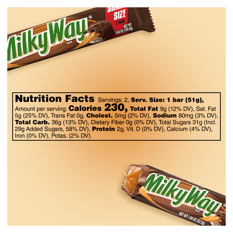 Milky Way Chocolate Bar Sharing Size 3.63oz Snacks fast delivery by