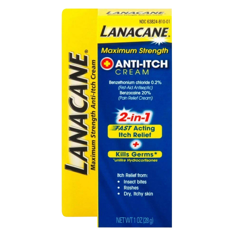 Lanacane Anti Itch Cream Max Strength 1oz
