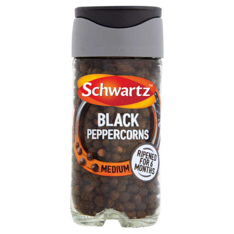 Schwartz Black Peppercorns Medium, 35g