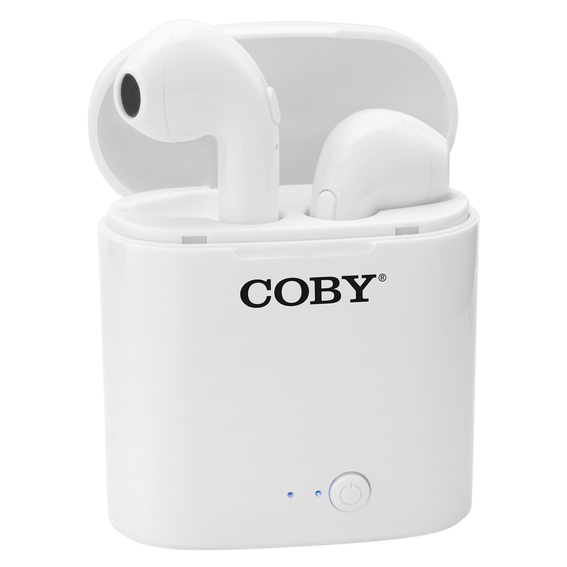 Coby True Wireless Earbuds White