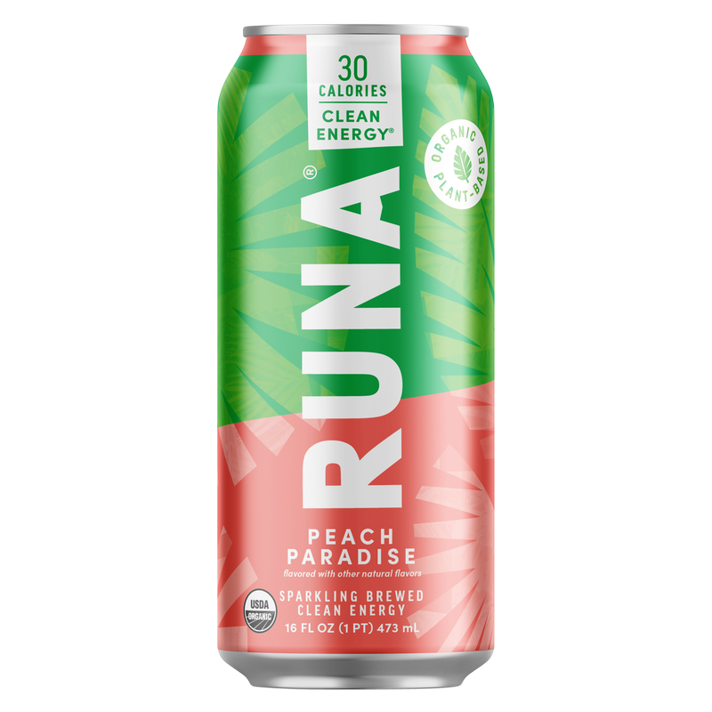 Runa Peach Water 16oz Can