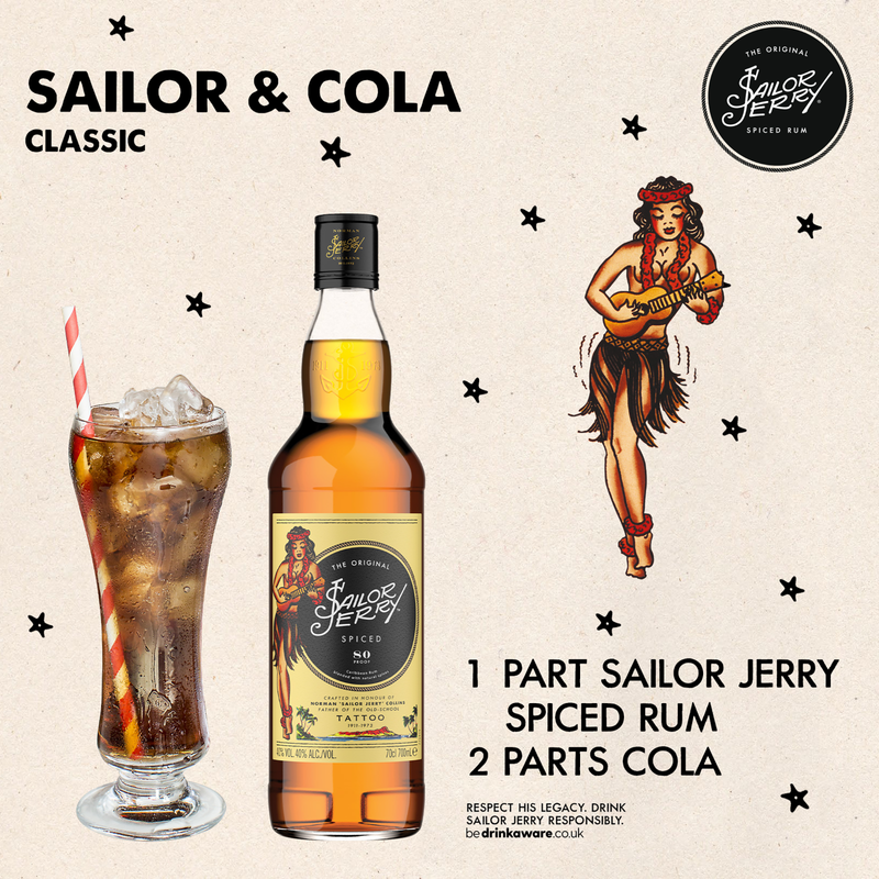 Sailor Jerry Spice Rum, 70cl Alcohol fast delivery by App or Online