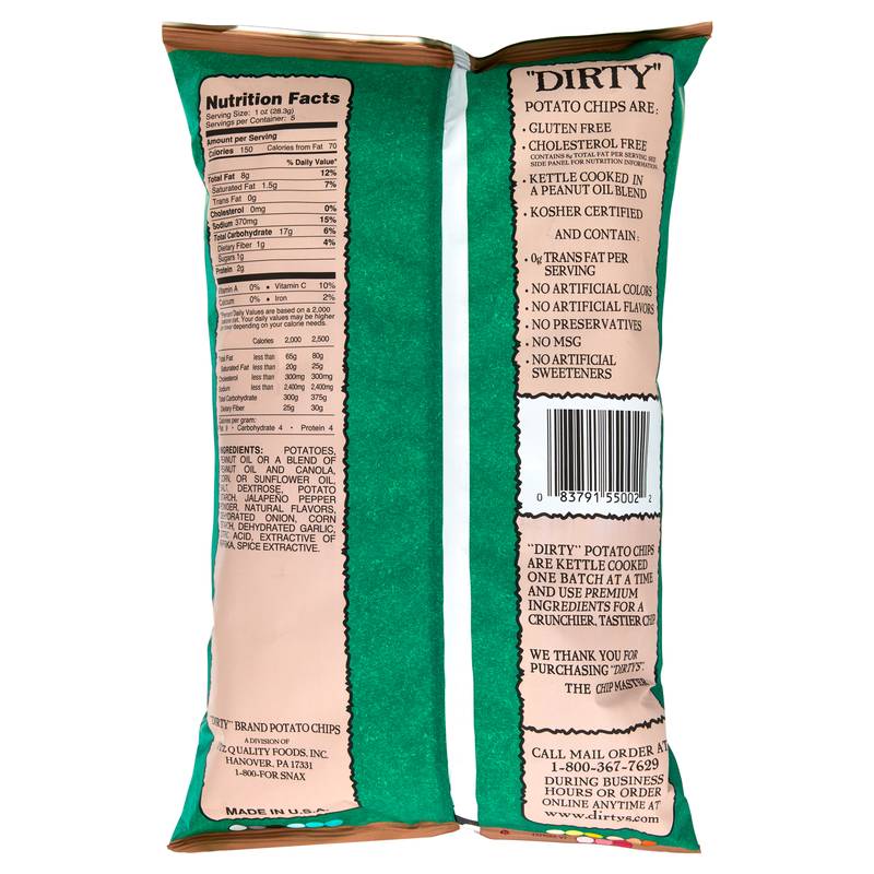 Dirty Chips Jalapeno 5oz Snacks fast delivery by App or Online