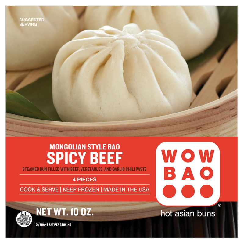 Wow Bao Spicy Mongolian Beef Buns 10oz 4ct