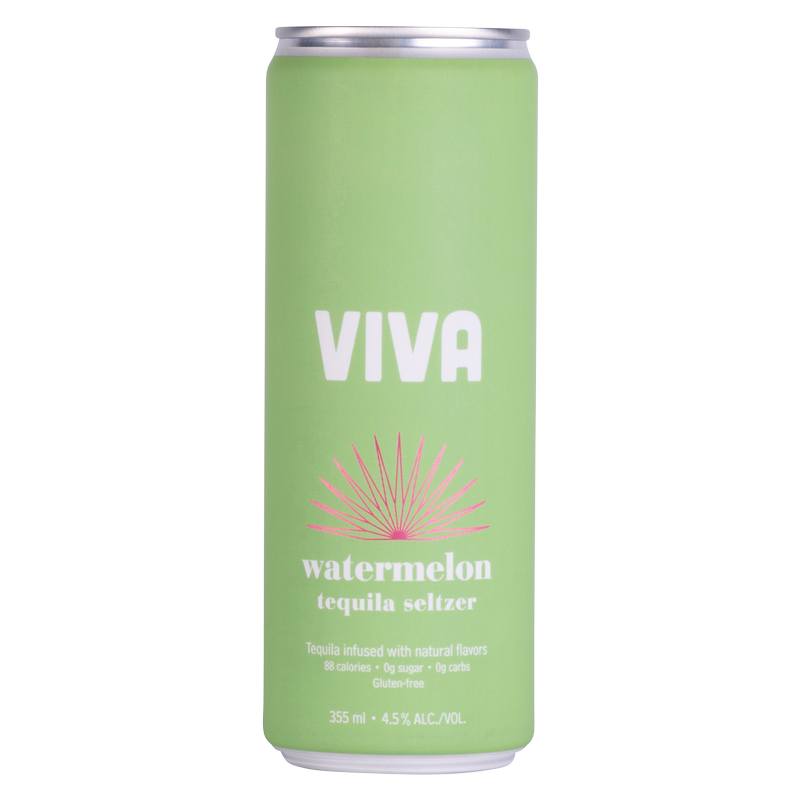 Viva Tequila Seltzer Watermelon 4pk 355oz Can 4.5 ABV Alcohol fast