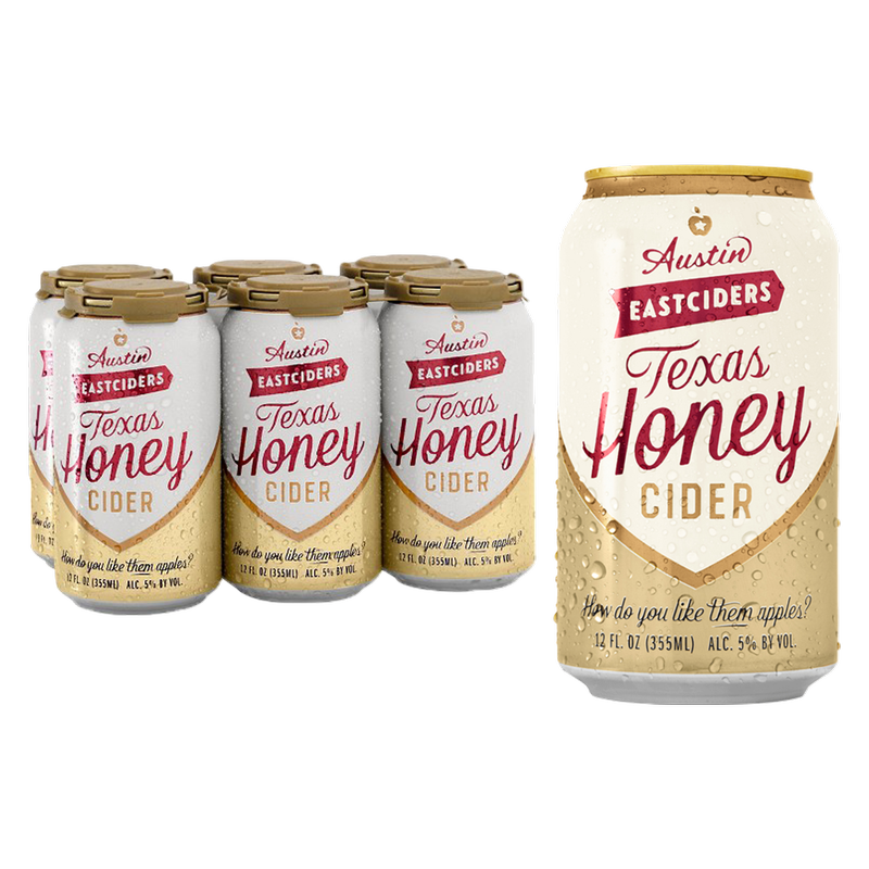 Austin Eastciders Texas Honey6pk 12oz Can 5.0% ABV