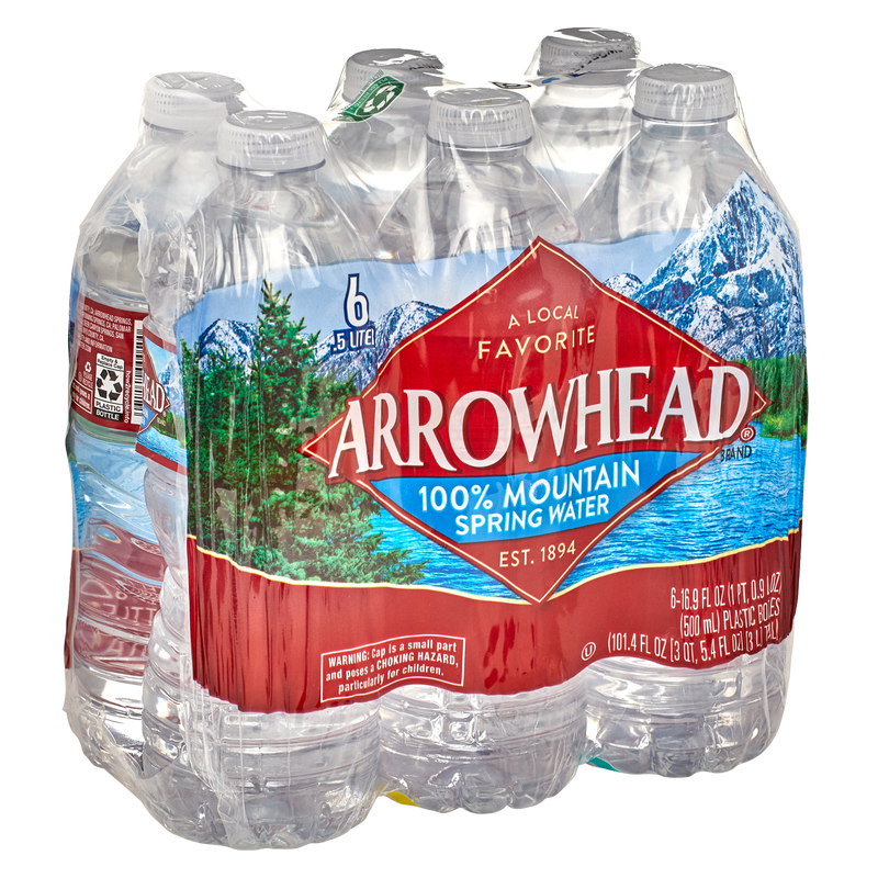 Arrowhead Spring Water 6pk 0.5L Btl
