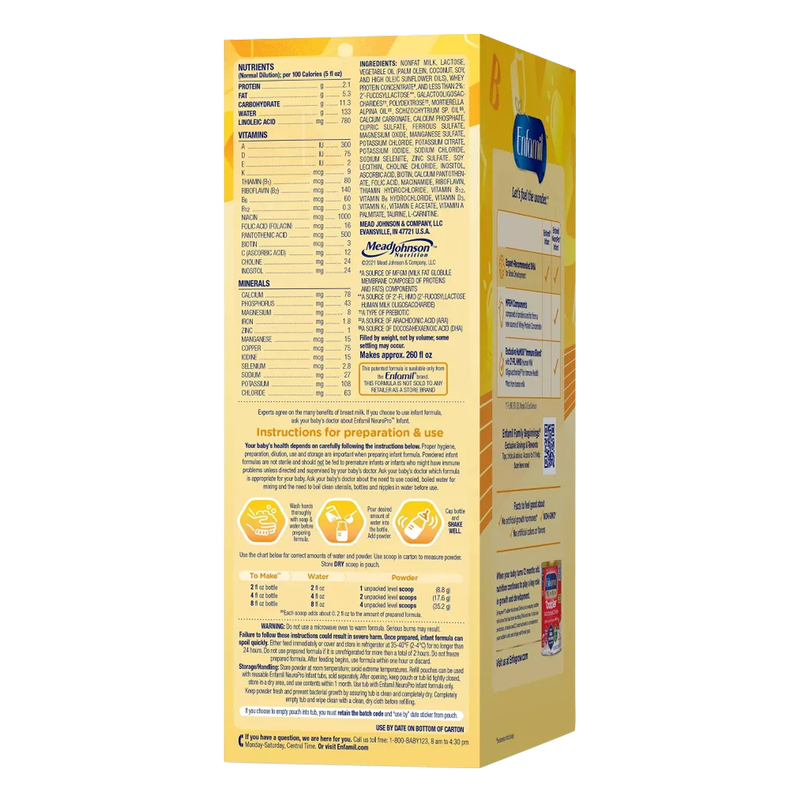 Enfamil NeuroPro Infant Formula Powder Refill Box 36.4oz Baby fast