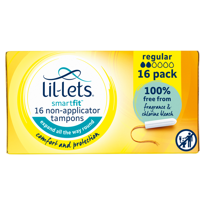 Lil-Lets Smartfit Regular Non Applicator, 16pcs
