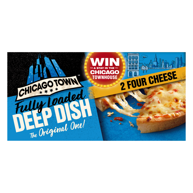 Chicago Town Deep Dish Four Cheese Mini Pizza, 2 x 148g