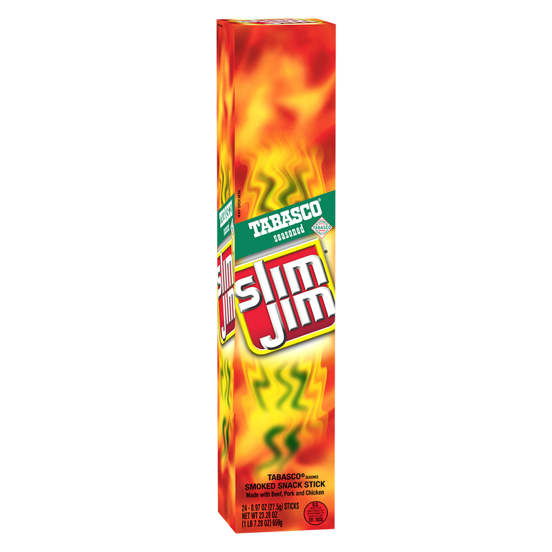 Slim Jim Giant Tabasco 24ct