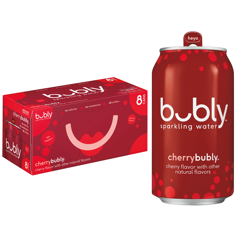 Bubly Cherry 8pk 12oz Can