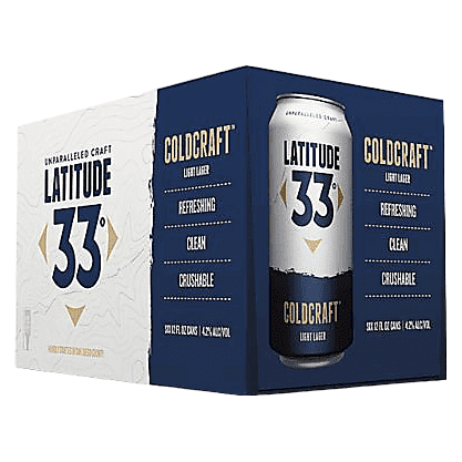 Latitude 33 Coldcraft Lager 6pk 12oz Can
