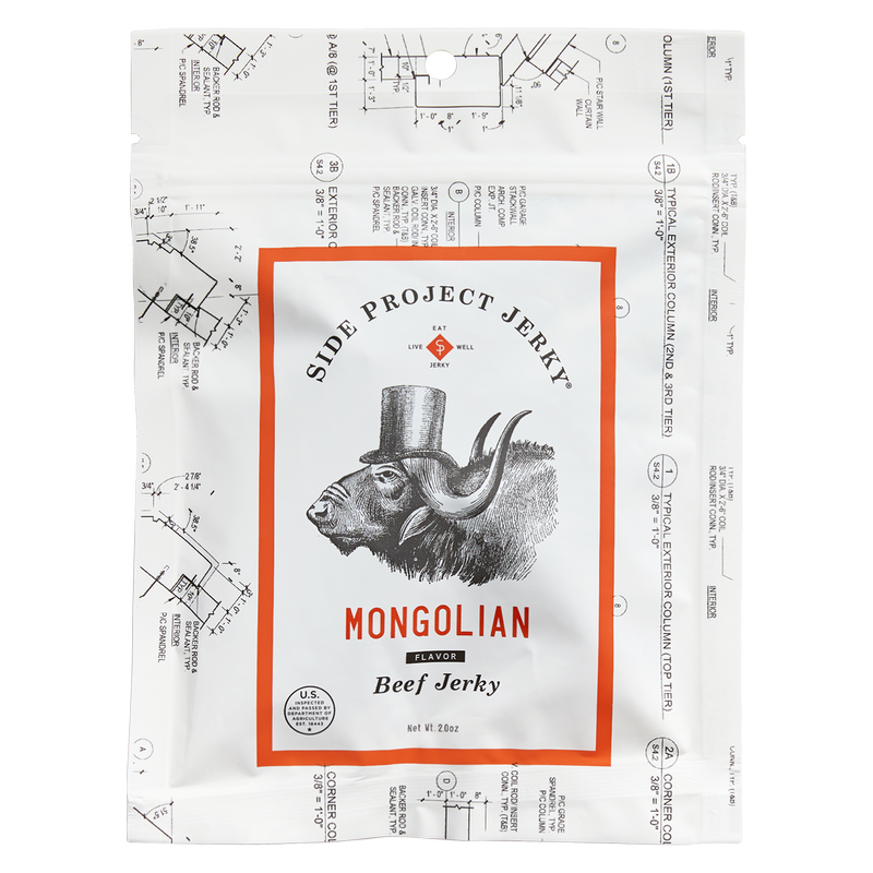 Side Project Jerky Mongolian Beef Jerky 2oz
