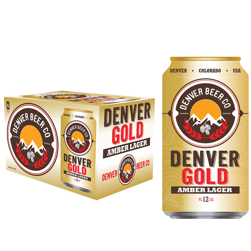Denver Beer Co Denver Gold Amber Lager 6pk 12oz Can 5.0% ABV