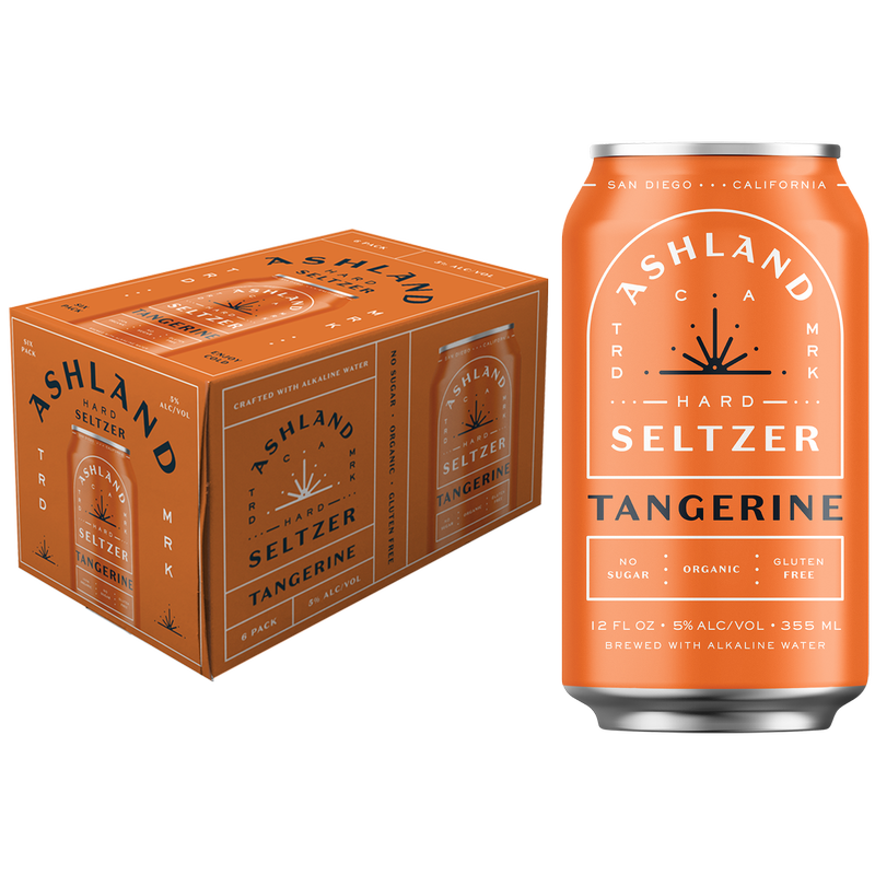 Ashland Hard Seltzer Tangerine 6pk 12oz Can 5.0% ABV